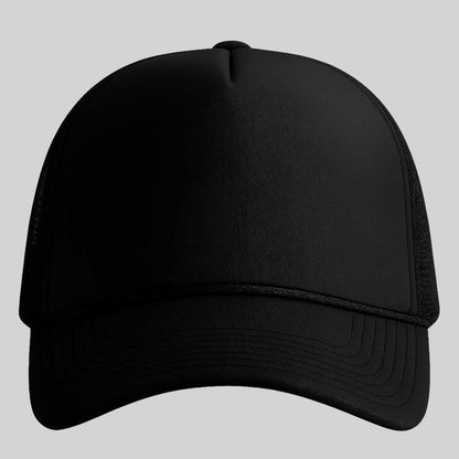 CUSTOM BLACK TRUCKER CAP