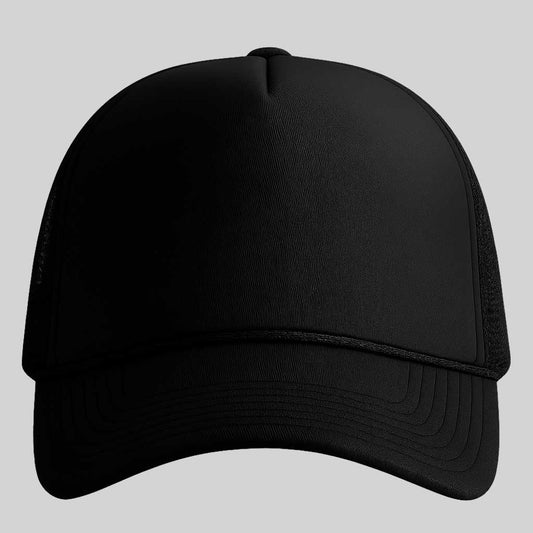 CUSTOM BLACK TRUCKER CAP